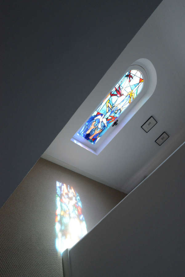 Stained glass by Fontmarty at Mas du Chanoine